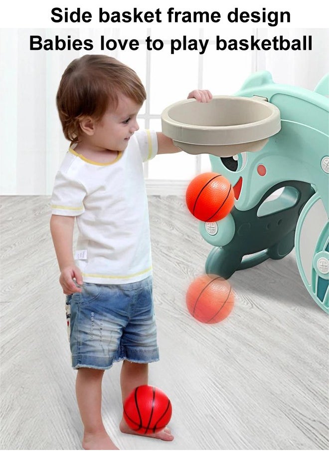 JSAITOYS - 3 in 1 Multifunctional Indoor Baby Rocking Horse Chair Slide for Kids - Image 1