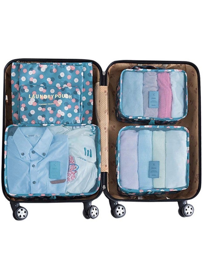 SKVM travel organizer 7 in 1 Nylon Travel Laundry Cosmetics Makeup Bags Organizer Packing Cubes with Shoe Bag - Image 2