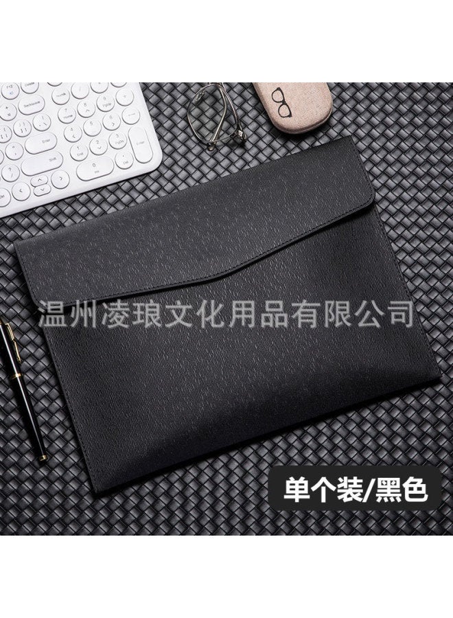 Leather Paper Bag A4 Paper File Bag File Folder Data Business Briefcase Bill Storage Bag