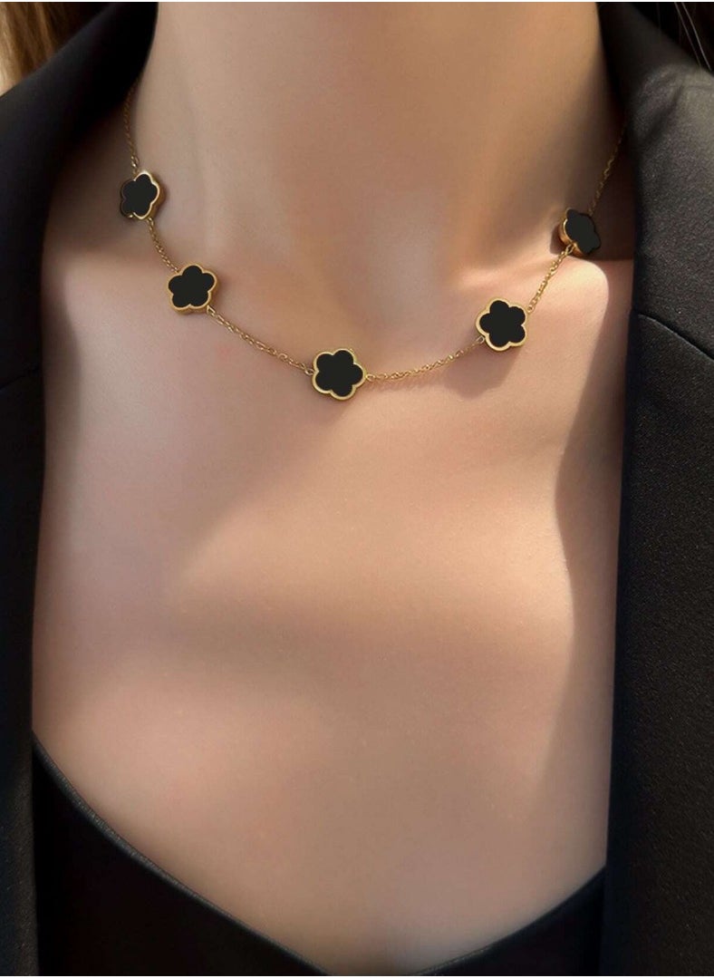 JewelryPalace Elegant Women’s Necklace Made Of Stainless Steel Coated With Gold In A Modern And Chic Design  - Image 1