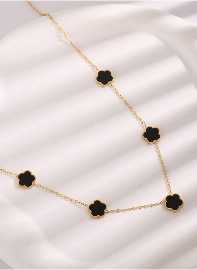 JewelryPalace Elegant Women’s Necklace Made Of Stainless Steel Coated With Gold In A Modern And Chic Design  - Image 2