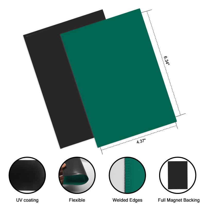CHUNNIAO Green Magnetic Picture Frame 4X6 for Refrigerator 10 Pack Photo Magnets Sleeves - Image 2