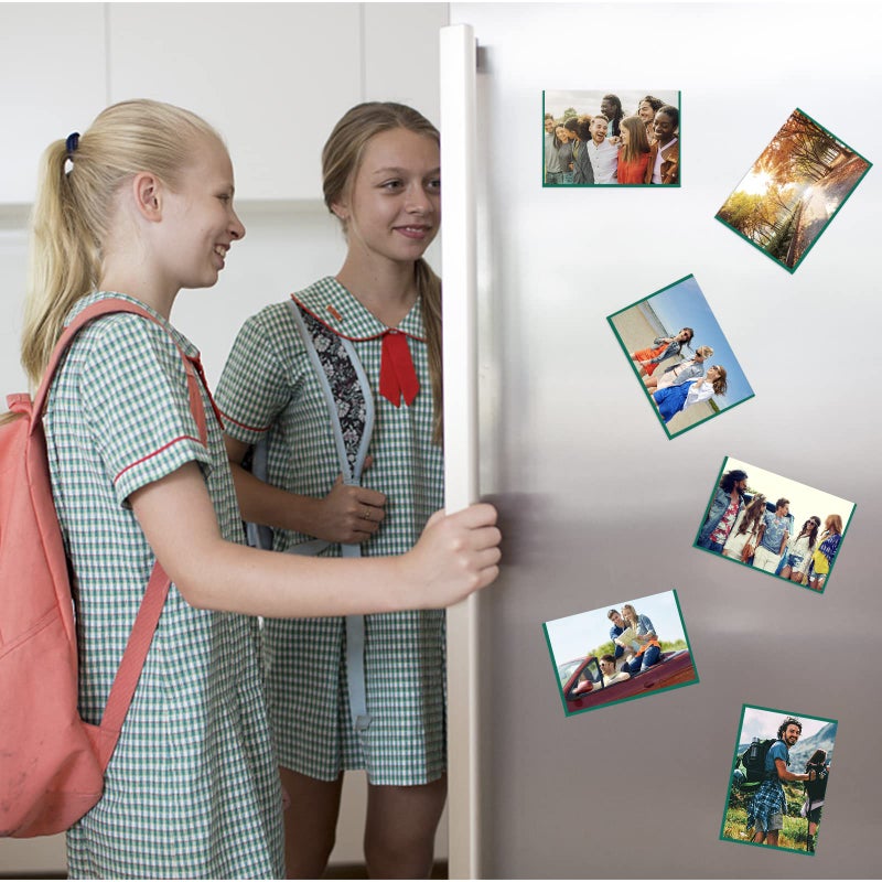 CHUNNIAO Green Magnetic Picture Frame 4X6 for Refrigerator 10 Pack Photo Magnets Sleeves - Image 5
