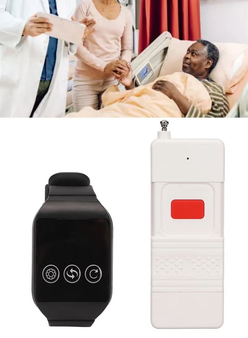الاتصالات اللاسلكية والخالية من بطاقة SIM تساعد على مشاهدة Caregiver Pager Safe Water Resistant SOS Call Button Nurse Alert System لمنزل التمريض / المسنين / المرضى / المعوقين. - Image 5