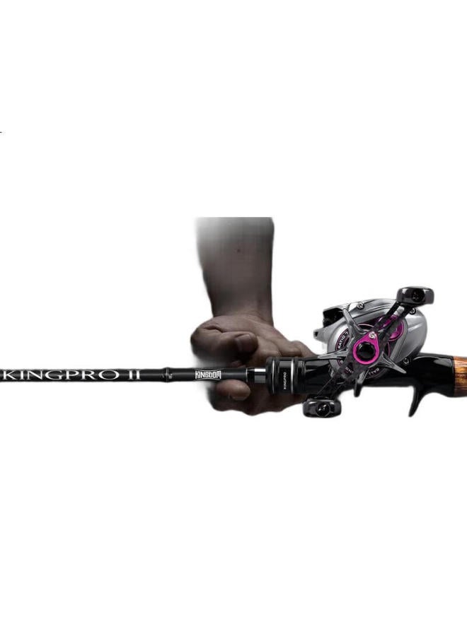 King Lure King Fishing Rod, Single Rod, Long-Distance Casting, Medium To Fast Action, Versatile, High Sensitivity, Ultra-Light, For Bass Fishing Rod, Bare Rod, 1.8Lc - Image 2