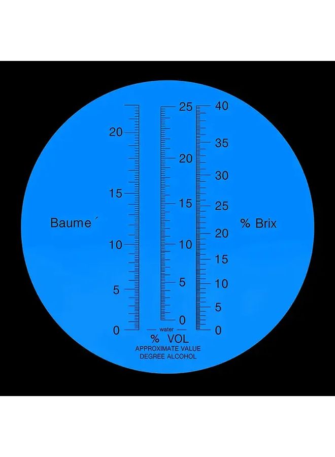 Wine Brewing Refractometer 3 In 1 Measures Sugar Content 0 40 And Alcohol Content 0 25 With ATC - Image 3