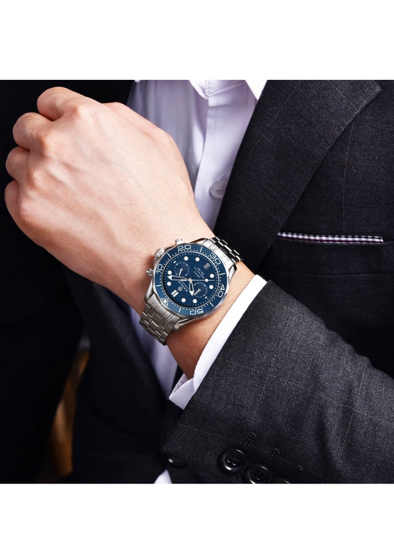بيرسيجار ساعة Bersigar BG-1713 Ocular Luxury Design مقاومة للماء من الفولاذ المقاوم للصدأ  - Image 3