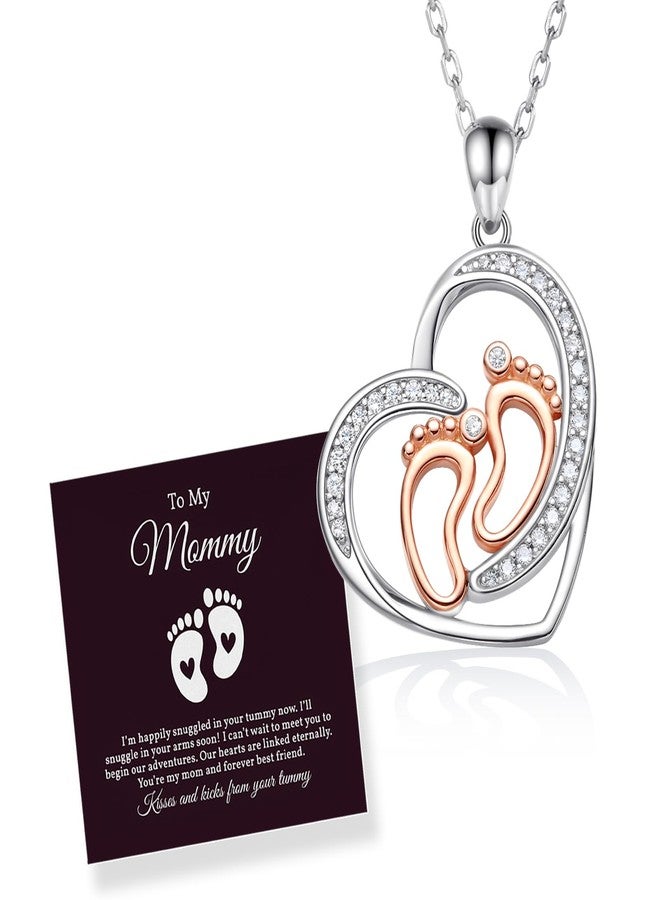 MANBU Pregnancy Gifts for First Time Mothers: Mom to be Necklace Bracelet Earrings for Expecting Women Gifts for Pregnant Wife Daughter Sister Friends (necklace) - Image 1