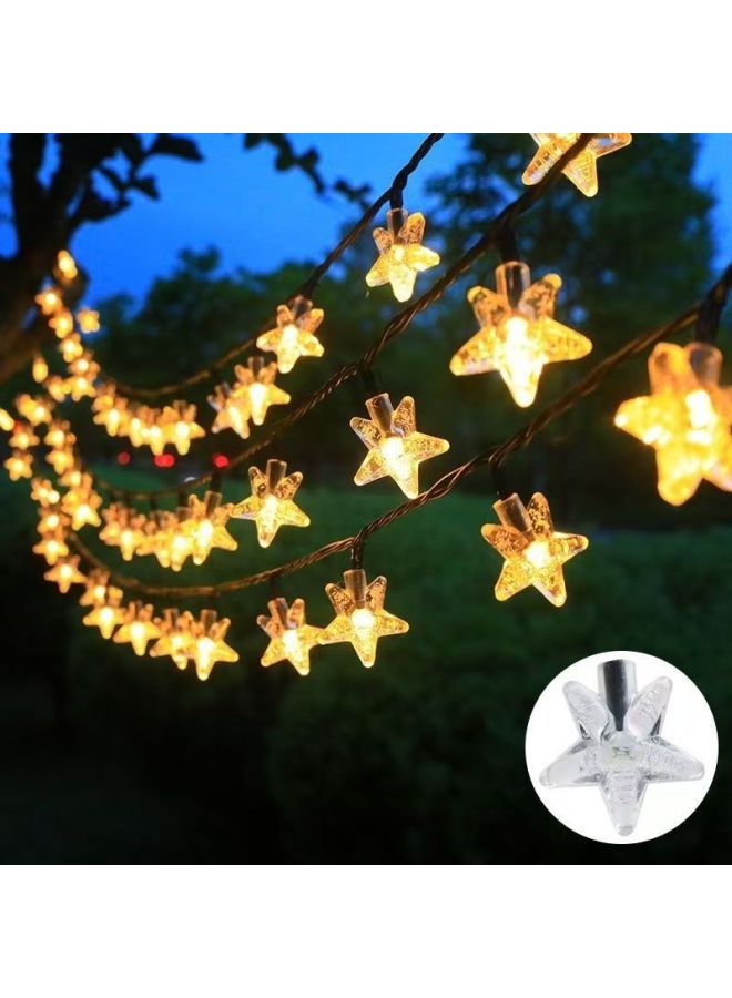 أضواء سلسلة LED لحديقة ذات أجواء عيد الميلاد، أضواء خارجية مقاومة للماء، أضواء سلسلة شمسية معلقة على الأشجار وأضواء الجنيات - Image 4