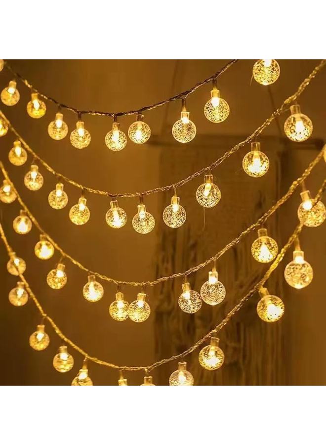 أضواء سلسلة LED لحديقة ذات أجواء عيد الميلاد، أضواء خارجية مقاومة للماء، أضواء سلسلة شمسية معلقة على الأشجار وأضواء الجنيات - Image 3