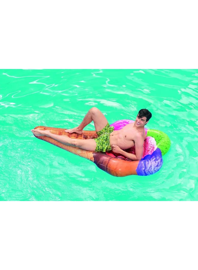 Bestway Lounge Ice Cream Mat, 188X130, Multicolor 6.2x51inch