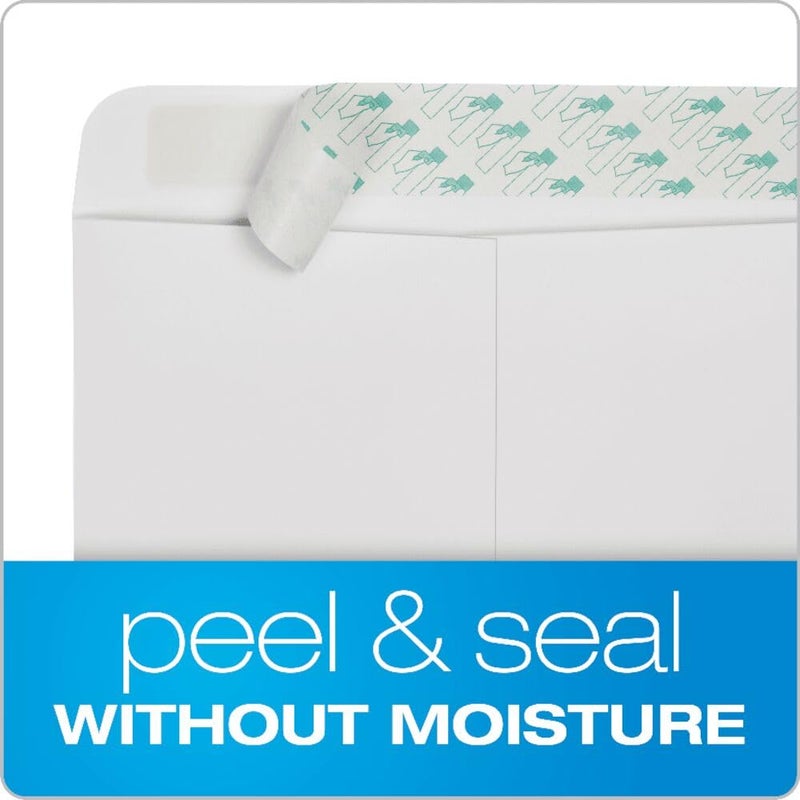 Quality Park 9" x 12" Self-Sealing Catalog Envelopes, for Mailing, Organizing and Storage, White Wove, Heavy 28-lb Paper, 100 Per Box (QUA44582) - Image 3