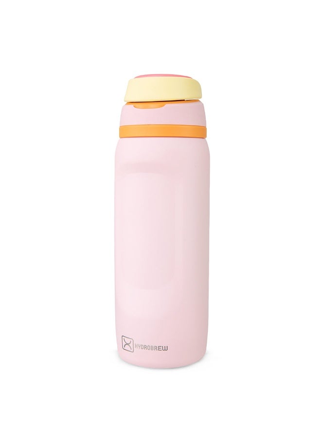 Hydrobrew Sip Switch Stainless Steel Water Bottle - Pink Sorbet - Image 1
