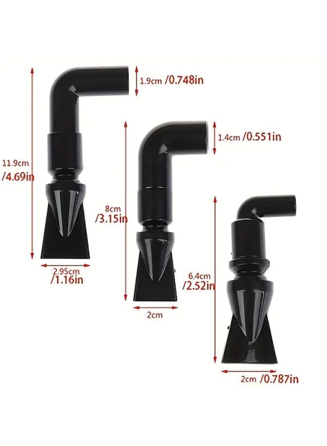 Large Aquarium Duckbill Water Outlet Nozzle Black Plastic Return Pipe Fitting for Fish Tanks - Image 2