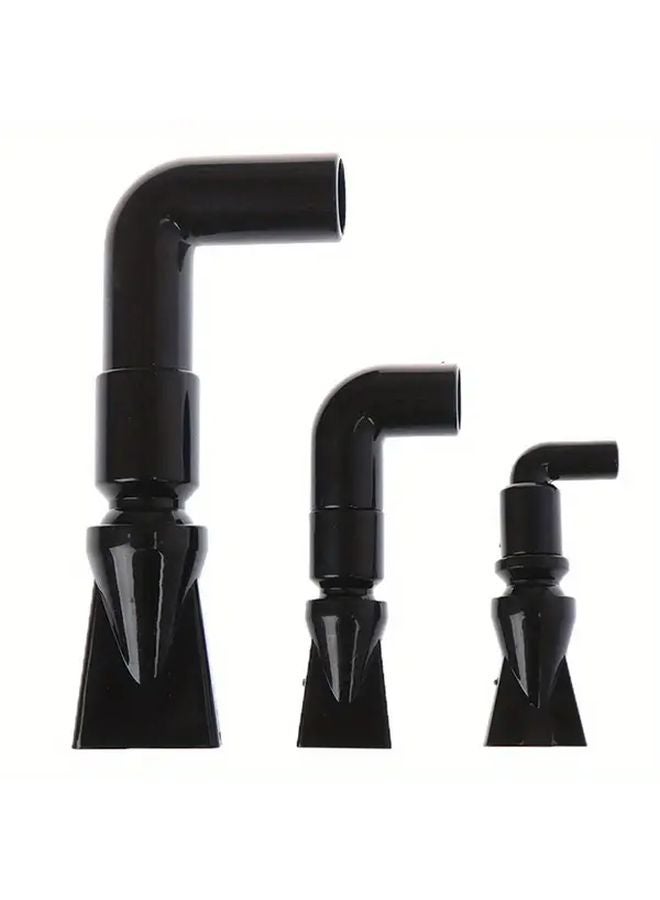 Large Aquarium Duckbill Water Outlet Nozzle Black Plastic Return Pipe Fitting for Fish Tanks - Image 1