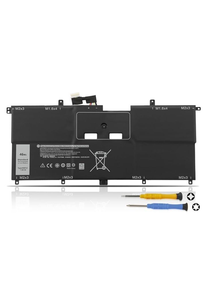 NNF1C HMPFH Laptop Battery Replacement for  13 9365 2-IN-1 2017 P71G P71G001 XPS 13-9365-D1605TS XPS 13-9365-D1805TS 13-9365-D2805TS 13-9365-D2805TS 13 -9365 -D3605TS 13-9365-D3805TS