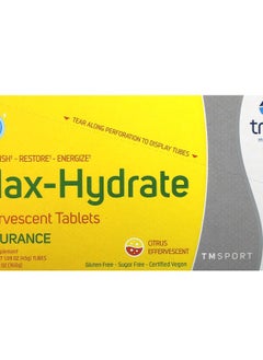 TM Sport MaxHydrate Endurance Effervescent Tablets Citrus 8 Tubes 10 Tablets Each