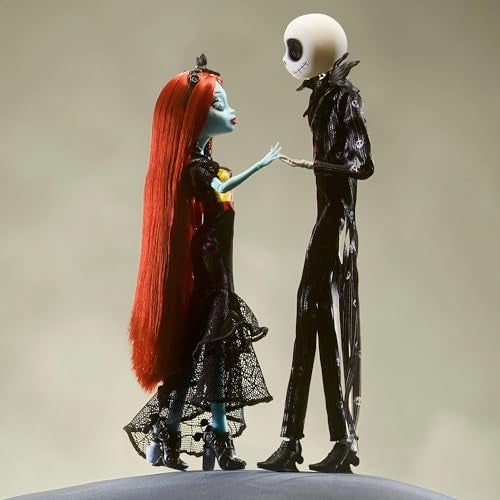 MONSTER HIGH مجموعة دمى جاك وسالي من مونستر هاي سكولكتور من فيلم كابوس قبل عيد الميلاد من ديزني HNF99 - Image 4