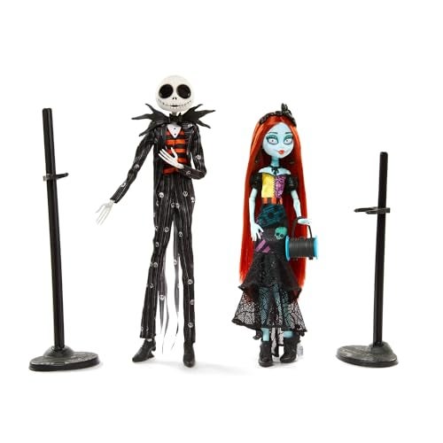 MONSTER HIGH مجموعة دمى جاك وسالي من مونستر هاي سكولكتور من فيلم كابوس قبل عيد الميلاد من ديزني HNF99 - Image 2