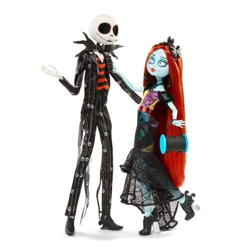 MONSTER HIGH مجموعة دمى جاك وسالي من مونستر هاي سكولكتور من فيلم كابوس قبل عيد الميلاد من ديزني HNF99 - Image 1