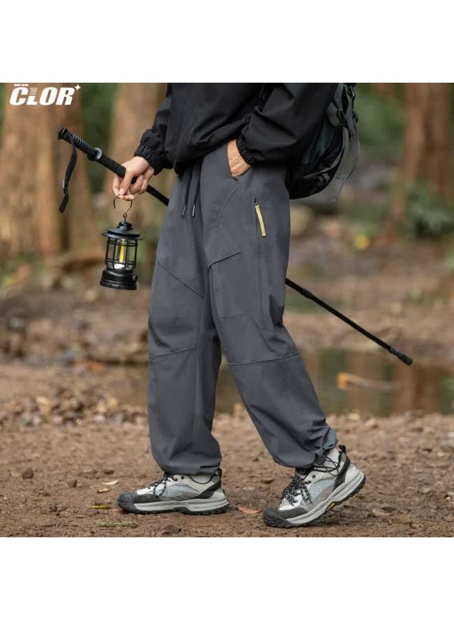 Clor American Style Casual Pants Spring Autumn Outdoor Hiking Tactical Cargo Pants Men Cl86 Graphite Gray 2XL - Image 4