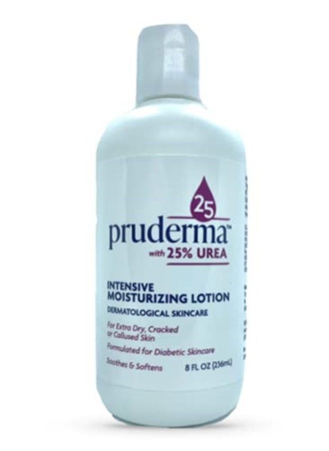 pruderma - Pruderma Urea Lotion 25% 8 OZ - Foot Lotion for Dry Cracked Heels and Hands. Intense moisturizer for Feet, Knees, Elbows - For Rough, Dead & Dry Skin - Image 1