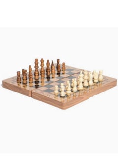 3-In-1 Chess And Checkers With Backgammon Game Set Durable And Sturdy Multicolored 8+ Years