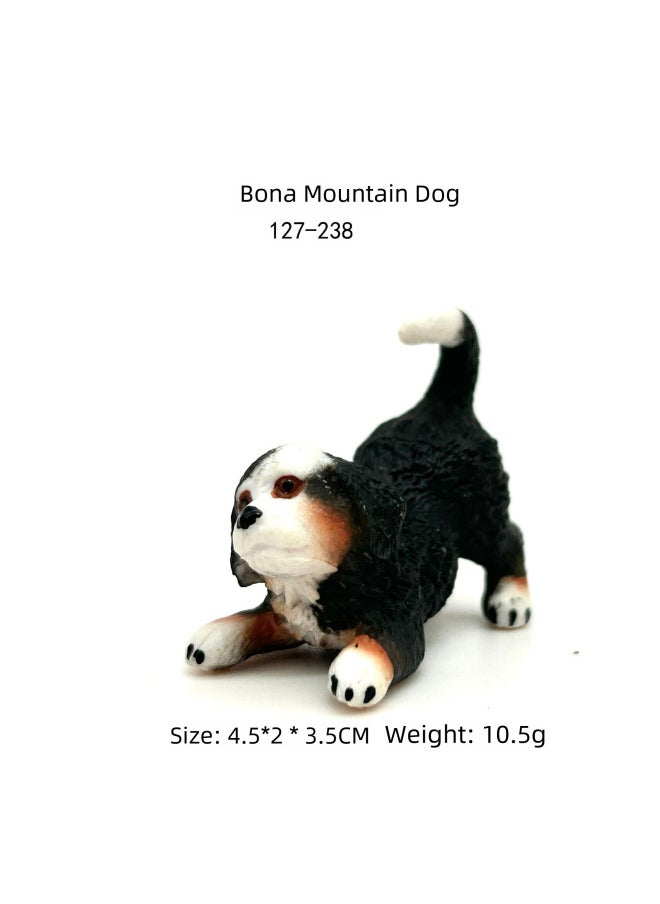 Generic - Mini Puppy Simulation Solid Animal Model Chai Dog Poodle Boxer Dog Dalmatians Shar Pea Model Toy-Color:127-2316 Sandskin Puppies - Image 1