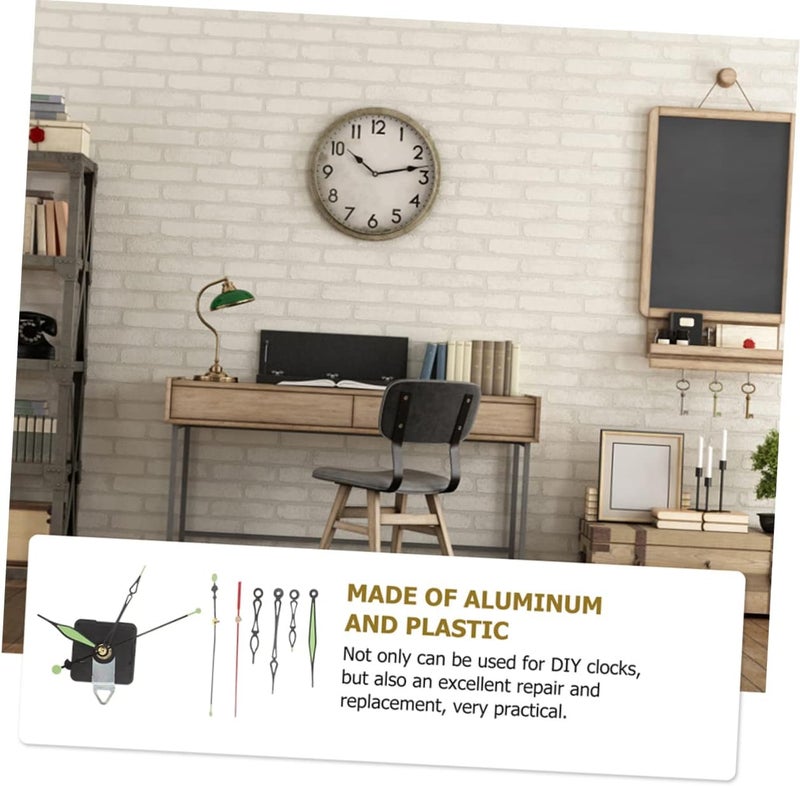 Luminous Pointer Movement Clock Mechanism Long Shaft for Craft Clocks DIY Wall - Image 4