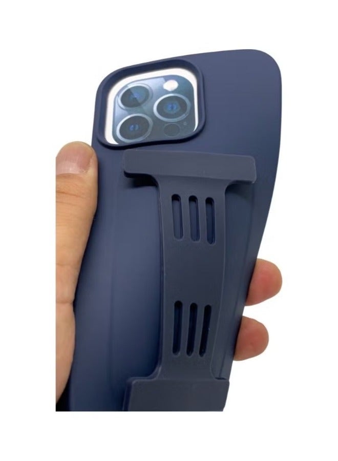 ACLIX Protective Case Cover With Wristband For Apple Iphone 11 pro Blue - Image 2