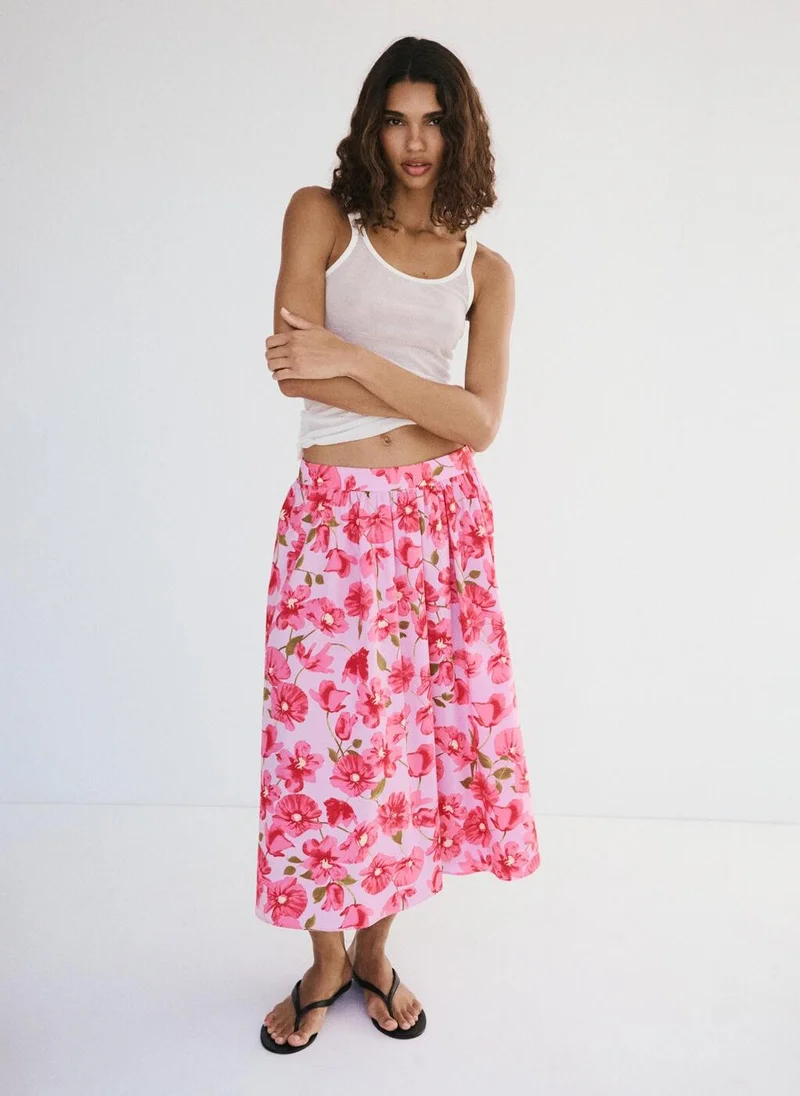 Midi Skirt 100% Cotton