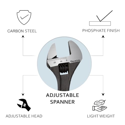 THEMISTO TH-T11 8 Inch Adjustable Wrench - Image 5