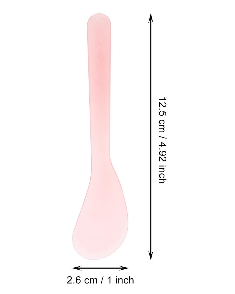 ONLYKXY 5inch Random Color Plastic Beauty Spoon Facial Cream Brush Makeup Scoop Mud Reusable Cosmetic Dig Scoop Spatula Mask Tip for Lotions Moisturizers Home Salon DIY Facemask Mixing Sampling (6) - Image 3