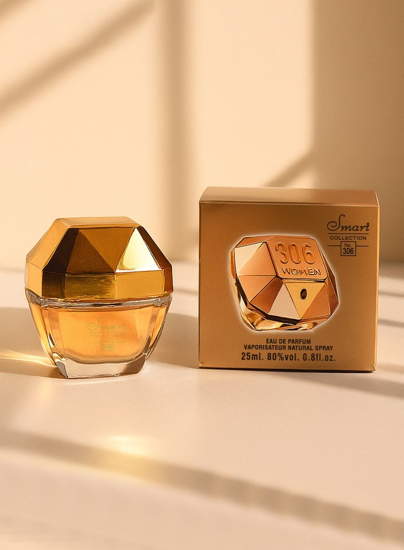 Smart collection Elegant Long Lasting Perfume for Women Smart Collection No. 306 | Premium Ladies Perfume with Patchouli & Honey | 25ml Eau De Parfum - Image 1