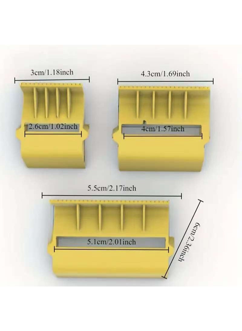 Apustim 3 Sizes Tape Covers Compact Tape Dispenser，Masking Tape And Painter Tape，DIY Painting Accessories，Tape Corners, Create Labels，Arts And Crafts Projects (Yellow)  - Image 3
