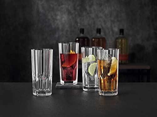 Nachtmann Aspen Collection Highball Glasses, Set of 4, Long Drink Glass, 11- ounce Tall Drinking Glassware, for Mix Drinks and Cocktails, Made of Crystal Glass, Clear, Dishwasher Safe - Image 5