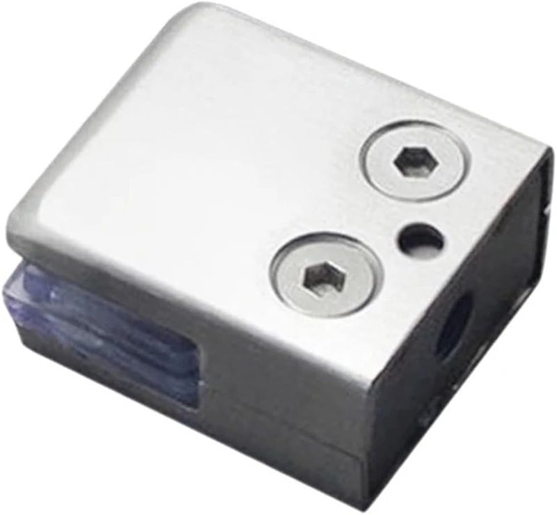 Stainless Steel Glass Shelf Brackets 10Pcs Silver Square Clamp Holder For Handrails - Image 2