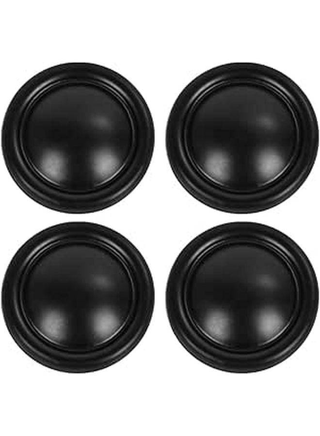 Matte Black Round Cabinet Knobs Kitchen Cupboard Pulls Wardrobe Handles 10Pcs Set - Image 1