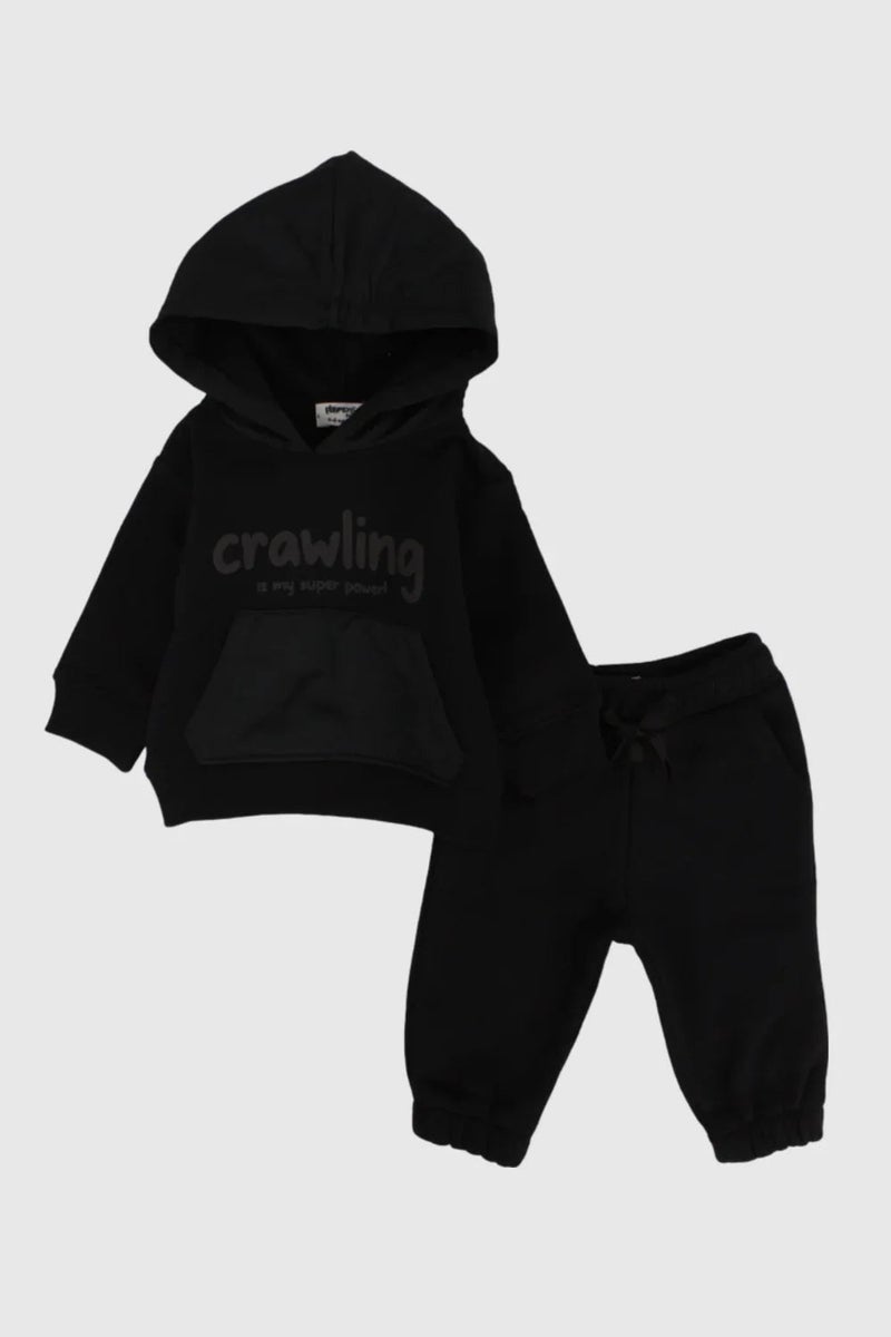 playmore Kids Unisex Black 2-Piece Outfit Set - Image 1