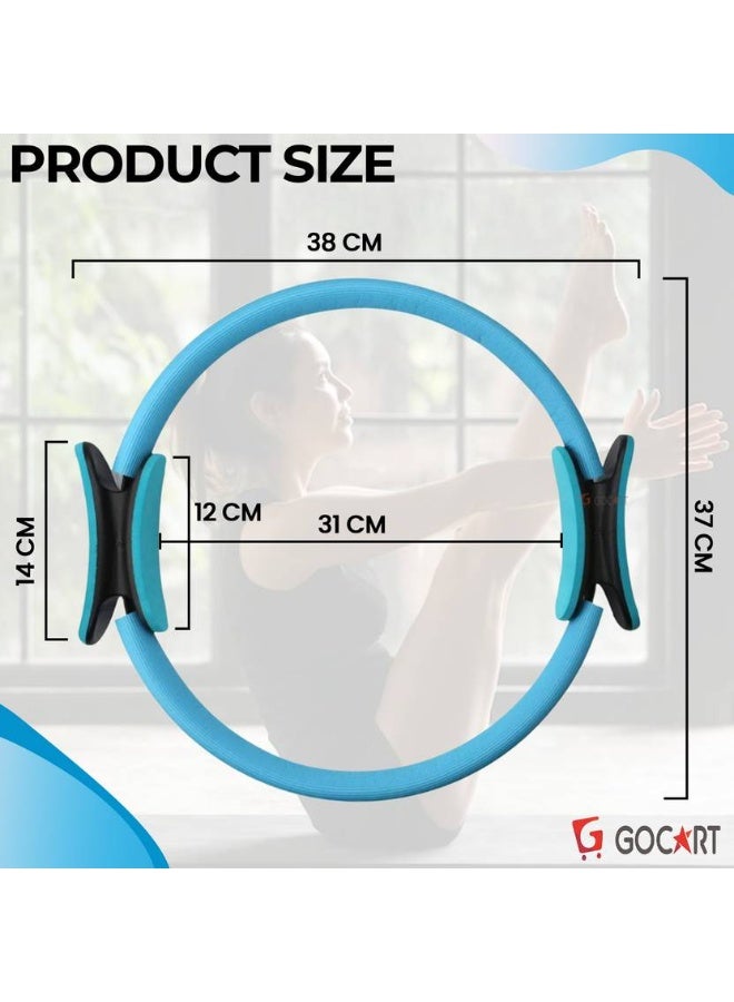Gocart GOCART Fitness Ring, Exercise Yoga Pilates Magic Circle Pilates Ring  (Blue) - Image 2