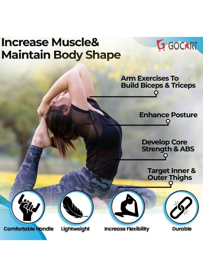 Gocart GOCART Fitness Ring, Exercise Yoga Pilates Magic Circle Pilates Ring  (Blue) - Image 4