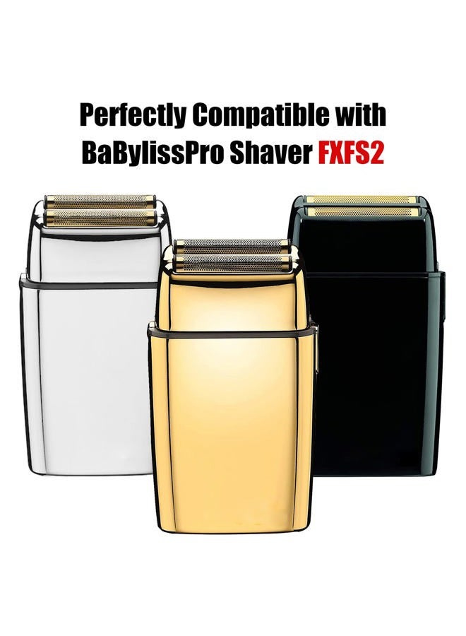 Amorka Replacement Foil and Cutters for BaBylissPRO Barberology Double Foil Shaver, Replacement Foil for BaBylissPRO Barberology FXFS2 Shaver, Golden - Image 5