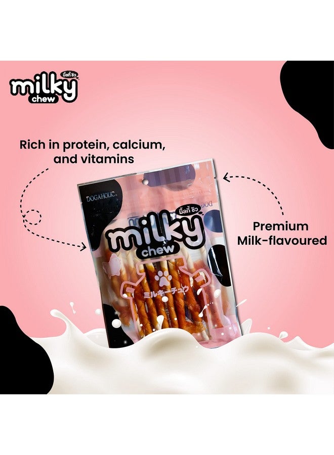 تريكسي مجموعة إيتس كومبو: عبوة واحدة من ألواح الطاقة للكلاب، 100 جرام و4 عبوات من أعواد دوجاهوليك ميلكي تشيوز بنكهة الحليب والدجاج، (10 قطع) - Image 5