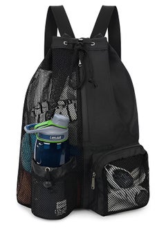 Skycare Swim Bag Mesh Drawstring Backpack With Wet Pocket Beach Backpack For Swimming, Gym, And Workout Gear  - Image 1