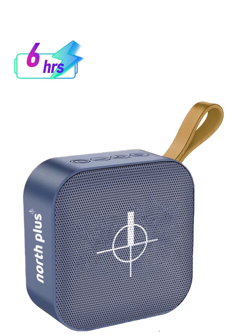 North Plus SoundWave4 Portuguese-Designed Portable Speaker – Bluetooth 5.3, 9.8W Powerful Immersive Sound, Quick 1-Hour Charge for 5 Hours Playback, USB Type-C Port, IP65 Water and Dust Resistance, Durable Strap for Easy Portability, Compact and Stylish Design - Image 1