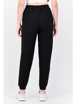 Reebok Women Sportswear Fit Drawstring Outdoor Sweatpants, Black  - Image 2