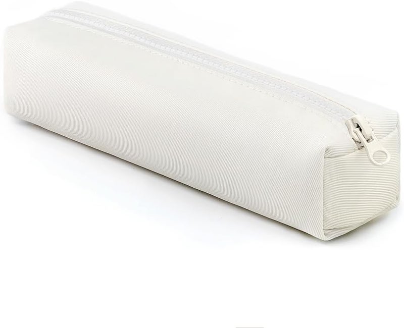 Dobmit Portable Pencil Case Organizer Big Capacity Pen Pouch - cream white - Image 1