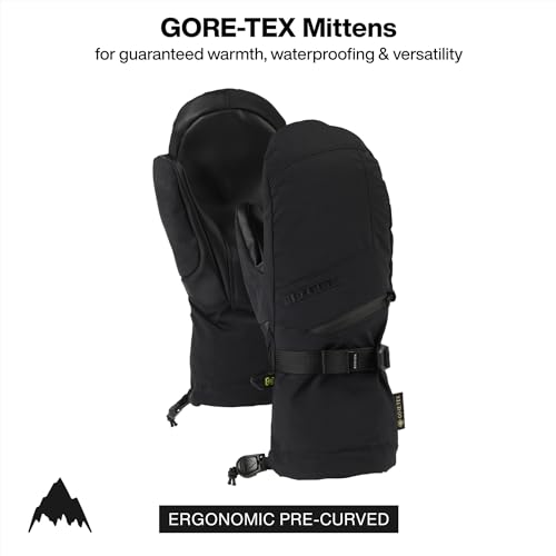 Burton Womens GoreTEX Insulated Mittens Waterproof Winter Snowboard Mittens True Black Small - Image 3