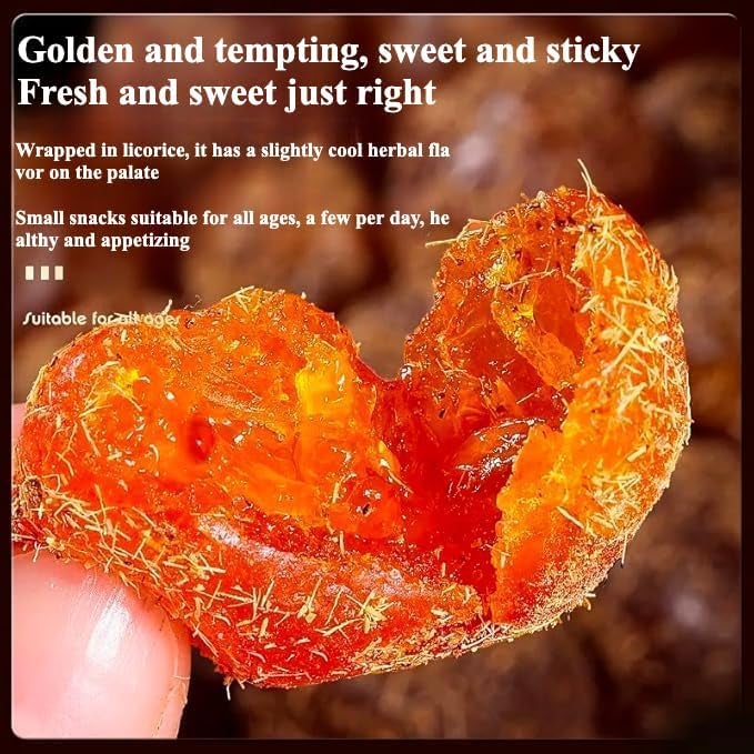 Rock Sugar Kumquats【17.74OZ/Can】Natural Fresh Fruit Snacks,Healthy Preserved Fruit Snacks,Dim Sum,Delicious Classic Chinese Snack Gifts,Dried Mixed Fruits (1can,Sweet kumquat) - Image 5