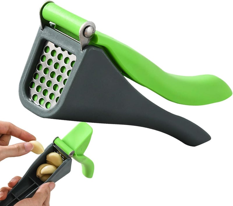 Garlic Crusher, Manual Garlic Press with Detachable Design and Anti-Slip Handle, Stainless Steel Garlic Chopper and Mincer for Easy Meal Preparation, Kitchen Tool for Home Cooking - Image 1